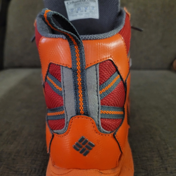 Men's Red and Orange Hiking Boots - Picture 7 of 12